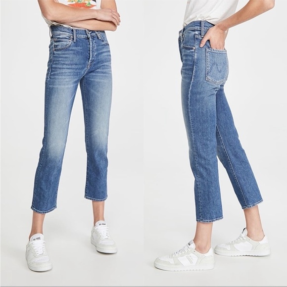 Mother Superior Scrapper Ankle Jeans Cowboys Don't Cry - Picture 2 of 16